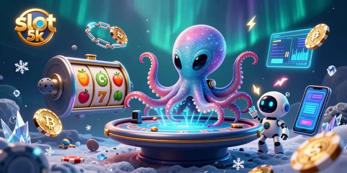 Experience thrilling adventures with slot 5k gameplay featuring vibrant alien characters and sparkling casino elements.