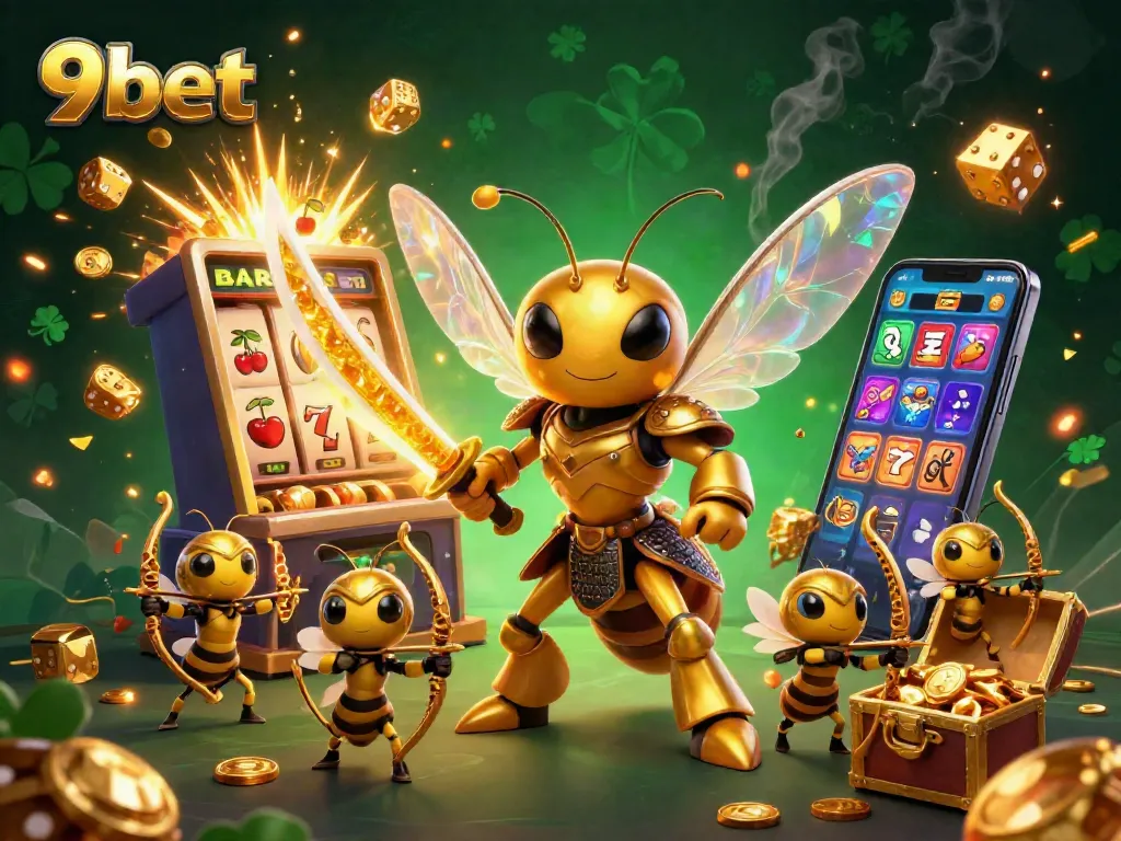 Experience thrilling wins at 9bet with a vibrant casino game scene showing explosive jackpots and dynamic gameplay.