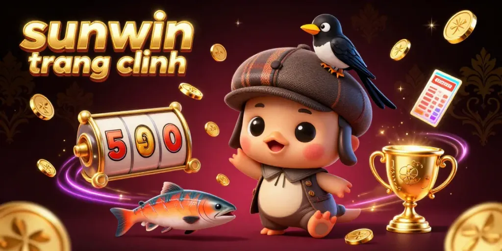 Experience the excitement of sunwin trang chính with vibrant casino elements and characters.