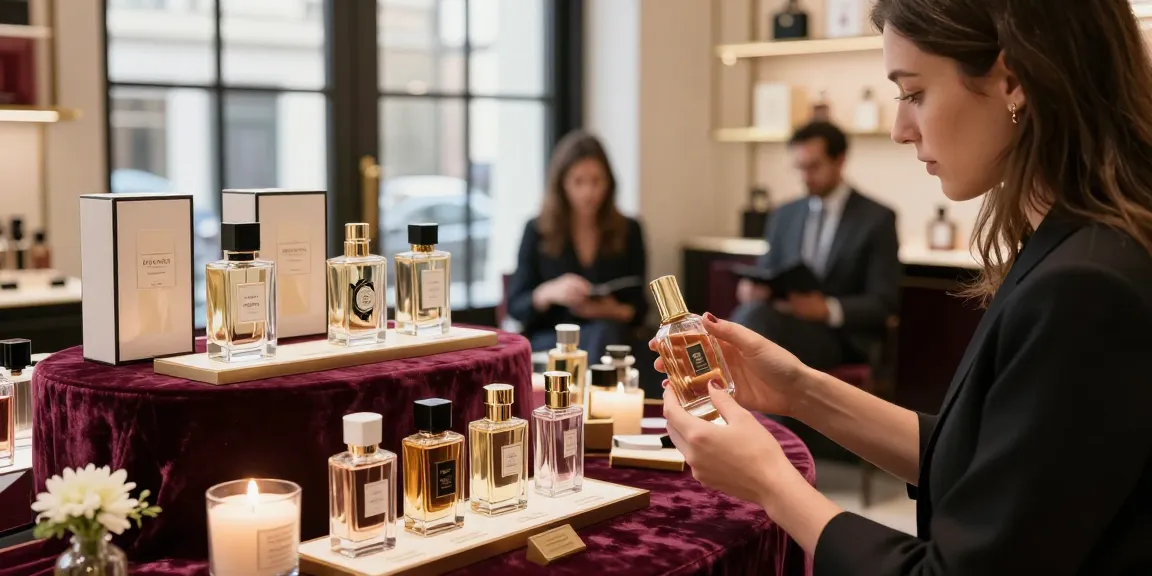 Explore the world of perfume notes explained in an elegant boutique setting