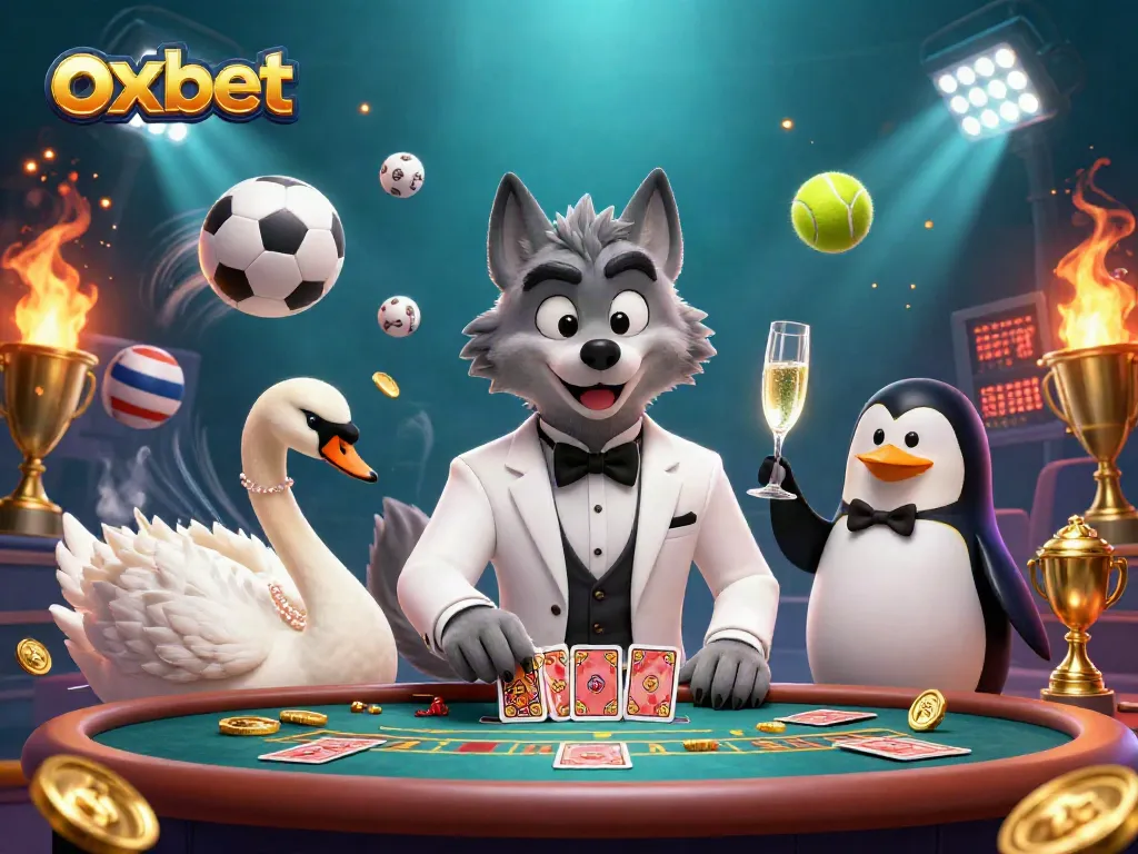 Experience thrilling wins at OXBET with a lively baccarat scene creating excitement and elegance.