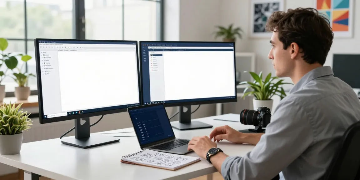 Digital marketing strategist discussing instant indexing in a modern tech workspace.