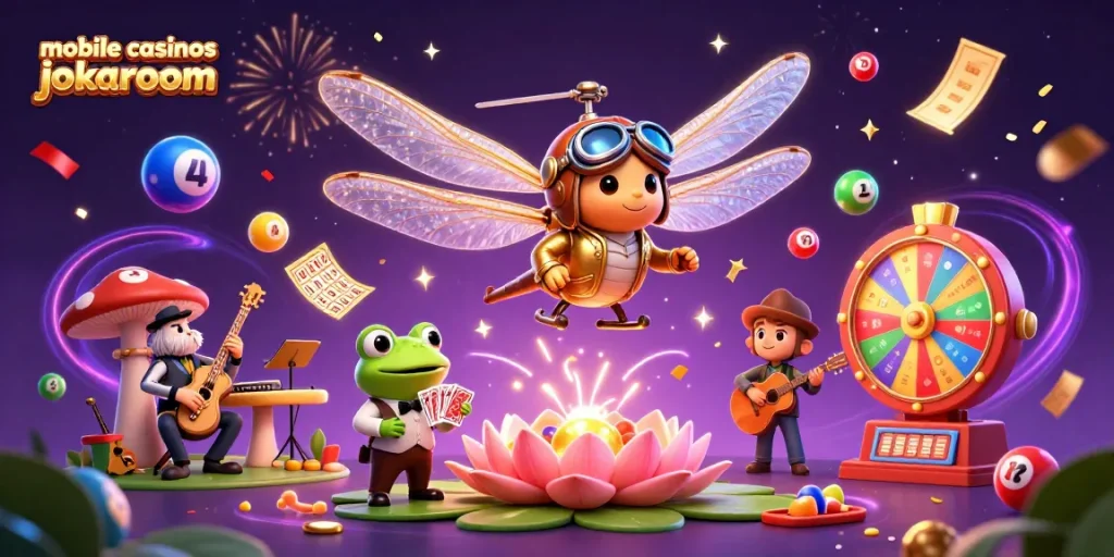 Experience the excitement of mobile casinos jokaroom with immersive gameplay featuring vibrant 3D casino elements.