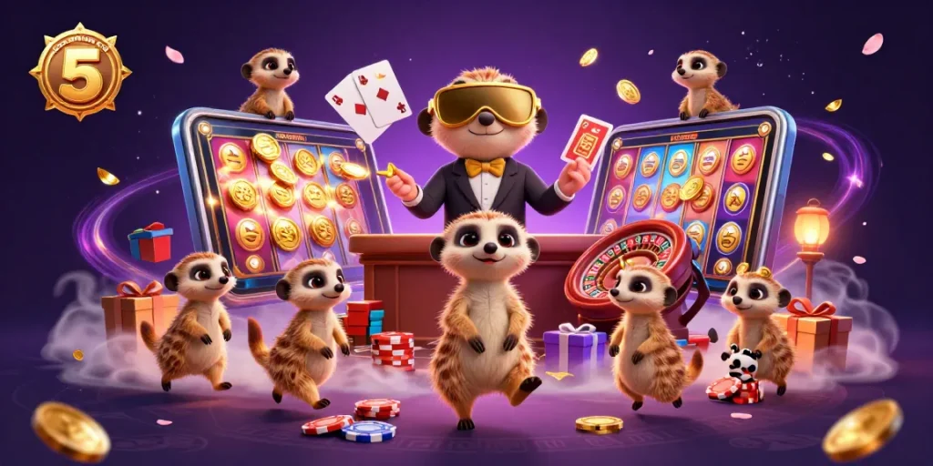 Experience thrilling wins with keo nha cai 5 at a vibrant meerkat casino, complete with colorful gaming action.